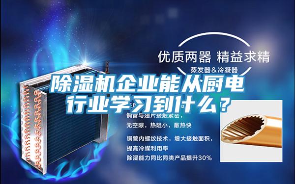 黄瓜视频在线播放企業能從廚電行業學習到什麽？