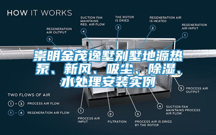 崇明金茂逸墅別墅地源熱泵、新風、吸塵、除濕、水處理安裝實例